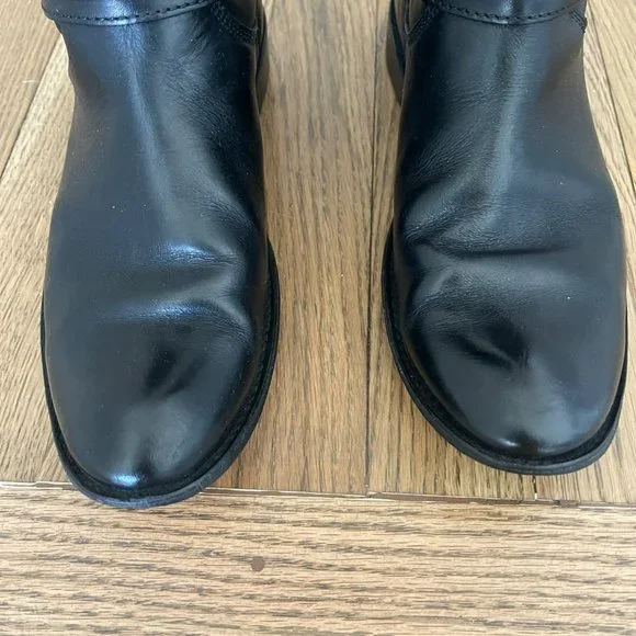 Frye Riding Boots Women’s Size 8 Shirley Black Made in Mexico - Picture 3 of 11